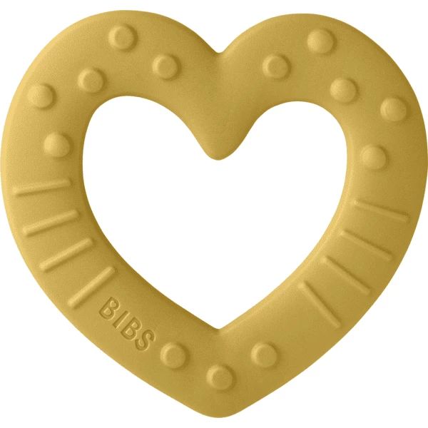 BIBS® Beißring Baby Bitie Heart Ab Dem 3. Monat In Mustard 3 BIBS® Beißring Baby Bitie Heart Ab Dem 3. Monat In Mustard