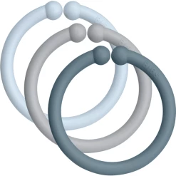 BIBS® Loops Cloud/Baby Blue/Petrol 12 Stück