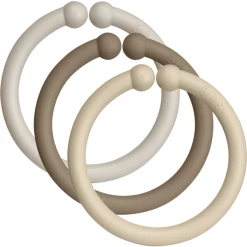 BIBS® Loops Sand/Dark Oak/Vanilla 12 Stück