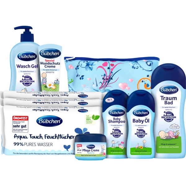 Bübchen Babypflege Starterset Baby Care 7-teilig Mit Tasche 3 Bübchen Babypflege Starterset Baby Care 7-teilig Mit Tasche