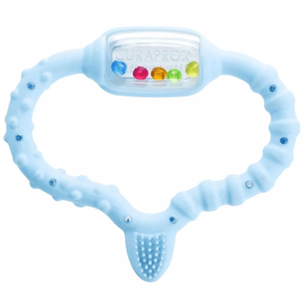 CURAPROX Baby Beißring 0 - 24 Monate In Blau 3 CURAPROX Baby Beißring 0 - 24 Monate In Blau