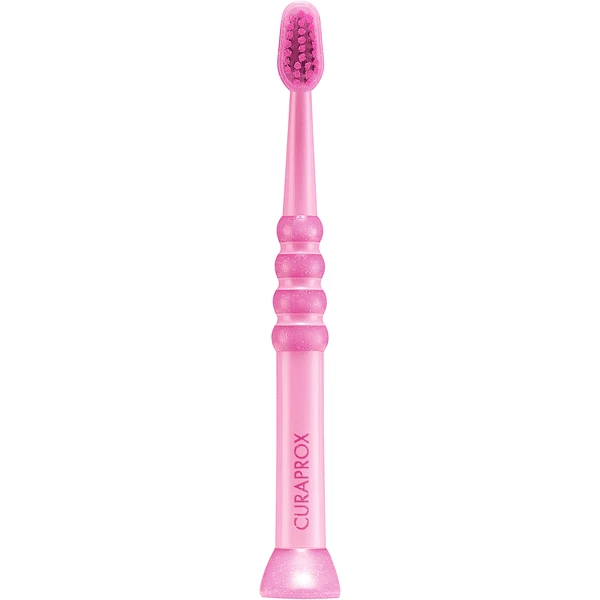 CURAPROX Baby Zahnbürste Mit 4.260 Extra Feinen CUREN®-Borsten 0 - 4 Jahre In Rosa 3 CURAPROX Baby Zahnbürste Mit 4.260 Extra Feinen CUREN®-Borsten 0 - 4 Jahre In Rosa