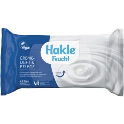 Hakle® Feucht Hakle Feuchttücher Cremeduft & Pflege, 42 Blatt