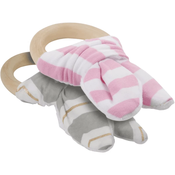 KINDSGUT Beißringe, Rosa/grau 3 KINDSGUT Beißringe, Rosa/grau