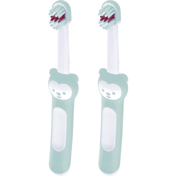 MAM Baby-Zahnbürste Baby's Brush 6+ Mon., 2 Stk, Türkis 3 MAM Baby-Zahnbürste Baby's Brush 6+ Mon., 2 Stk, Türkis
