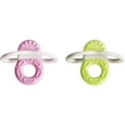 MAM Beißring Bite & Relax 2+ Monate Rosa / Grün