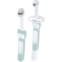 MAM Zahnbürstenset Learn To Brush Set 5+ Monate, Türkis