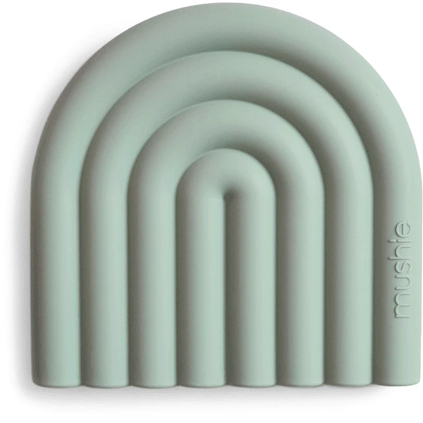 Mushie Beißring Regenbogen, Cambridge Blue 3 Mushie Beißring Regenbogen, Cambridge Blue
