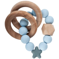 Nibbling Beiß- Und Rasselring STELLAR Greifling Soft Blau