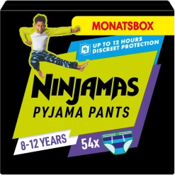 NINJAMAS Pyjama Pants Monatsbox Für Jungs, 8-12 Jahre, 54 Stück