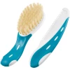 NUK Babybürste Türkis Mit Kamm Mit Echtem Naturhaar 1 NUK Babybürste Türkis Mit Kamm Mit Echtem Naturhaar -bebe-jou shop nuk babybuerste tuerkis mit kamm mit echtem naturhaar a122081