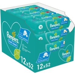 Pampers® Pampers Feuchttücher Fresh Clean 624 Tücher (12 X 52 Stk)
