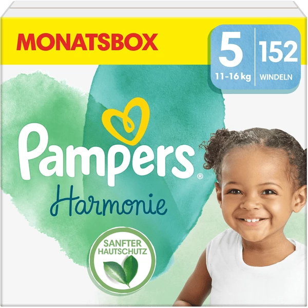 Pampers® Pampers Harmonie Gr. 5, 11-16 Kg, Monatsbox (1x152 Windeln) 3 Pampers® Pampers Harmonie Gr. 5, 11-16 Kg, Monatsbox (1x152 Windeln)