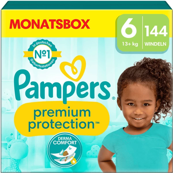 Pampers® Pampers Premium Protection, Gr. 6 Extra Large, 13kg+, Monatsbox (1x 144 Windeln) 3 Pampers® Pampers Premium Protection, Gr. 6 Extra Large, 13kg+, Monatsbox (1x 144 Windeln)