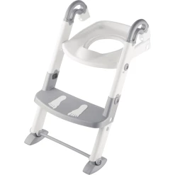 Rotho Babydesign Toilettentrainer Kidskit 3-in-1 Silbergrau / Weiß